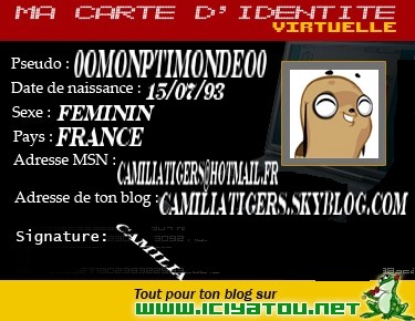 mon identité